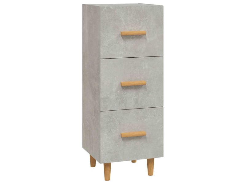  Buffet - bahut - meuble de rangement gris béton 34,5x34x90 cm bois d'ingénierie  - Conforama A