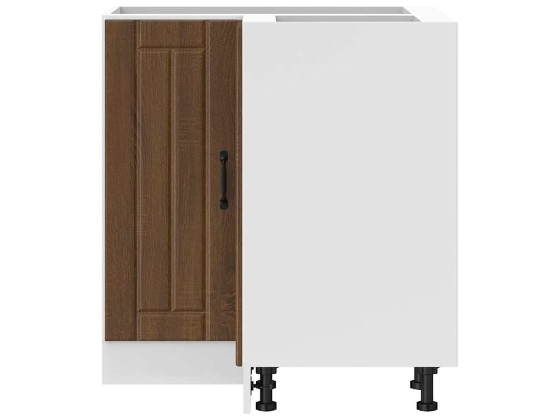  Armoire d'angle de cuisine lucca chêne marron bois d'ingénierie  - Conforama E