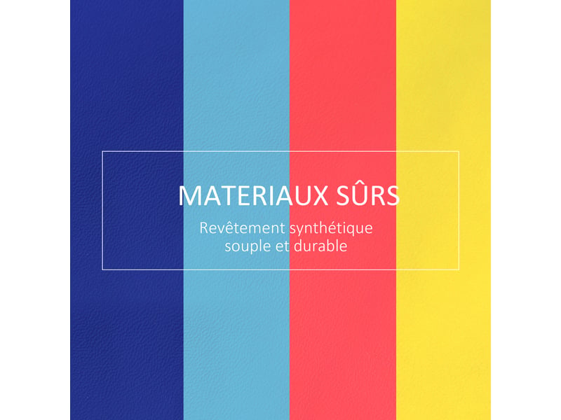 4 blocs de construction xl - modules de motricité - jouets éducatifs - parcours motricité enfant mousse epe polyuréthane, bleu, jaune, rouge - Conforama E