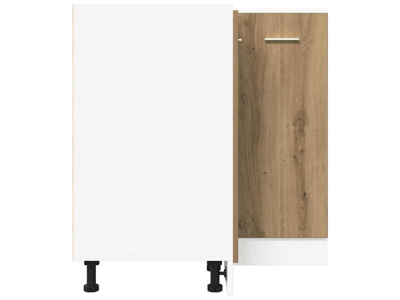 Meuble de cuisine lyon chêne artisanal 75,5x75,5x81,5cm bois d'ingénierie - Conforama E