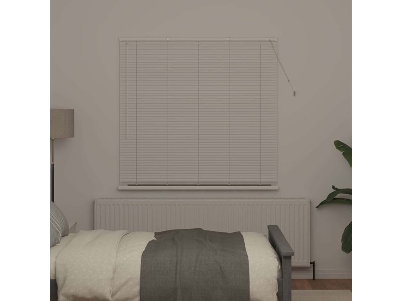 Store vénitien, store de fenêtre blanc 175 x 140 cm 25 mm aluminium cf47760 - Conforama C