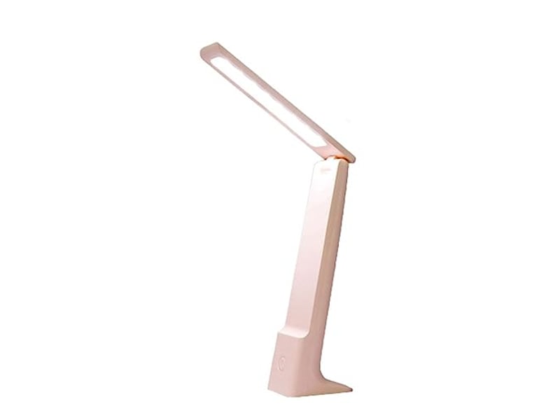  Lampe de chevet pliable avec veilleuse, variateur tactile – 3 modes de couleur, protection oculaire, pour lecture et étude-rose  - Conforama A