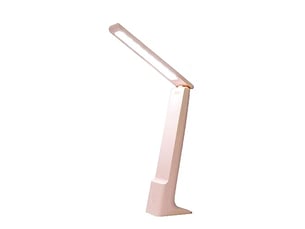 Lampe de chevet pliable avec veilleuse, variateur tactile – 3 modes de couleur, protection oculaire, pour lecture et étude-rose