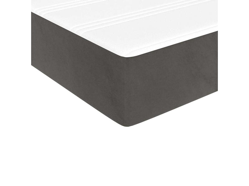  Matelas de lit à ressorts ensachés fermeté moyenne gris foncé 80x200x20 cm  - Conforama E