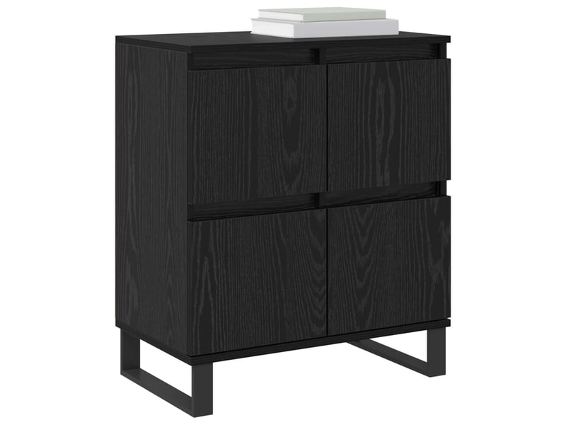  Buffet - bahut - meuble de rangement 2 pc chêne noir 60 x 35 x 70 cm  - Conforama C