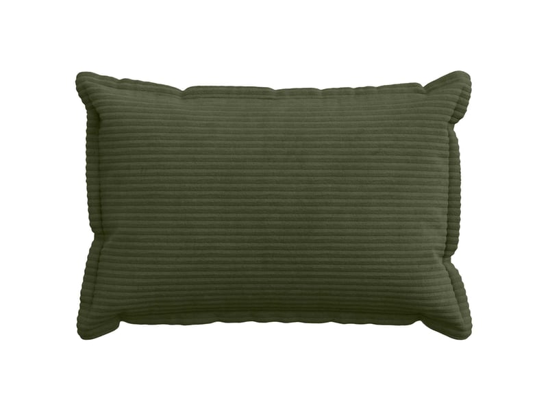Lot de 2 housses de coussin houten vert 30 x 50 cm velours côtelé cf49379 - Conforama A