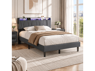 Lit 2 places 160x200 cm EZSSW   coloris gris