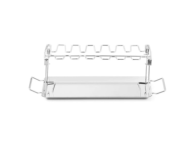  Support cuisse de poulet acier inoxydable pour 12 cuisses de poulet  - Conforama A