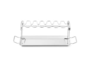 Support cuisse de poulet acier inoxydable pour 12 cuisses de poulet