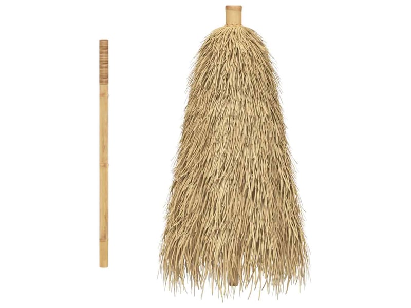  Parasol en bambou avec toit en feuille de bananier 210 cm  - Conforama E