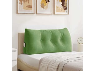 Coussin de dos, coussin de dossier vert clair 100 x 24 x 50 cm velours cf55038