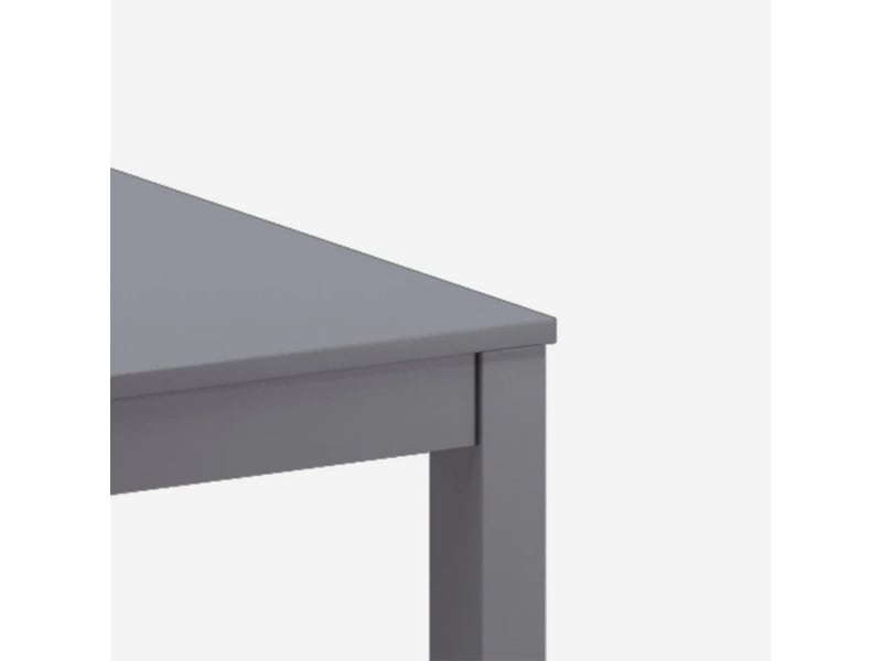  Table à manger extensible 130210 x 80 cm belfort - gris foncé  - Conforama C
