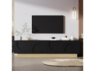 Meuble tv coloris noir  <strong></strong>  <strong></strong>