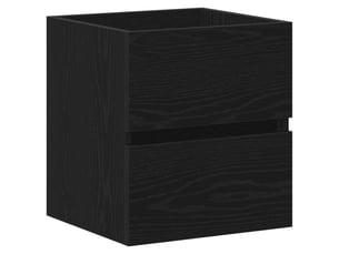 Meuble sous-vasque salle de bain en chêne noir 41x38.5x45cm bois d'ingénierie