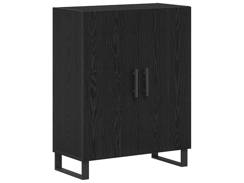  Buffet - bahut - meuble de rangement chêne noir 69,5 x 34 x 90 cm bois d'ingénierie  - Conforama A