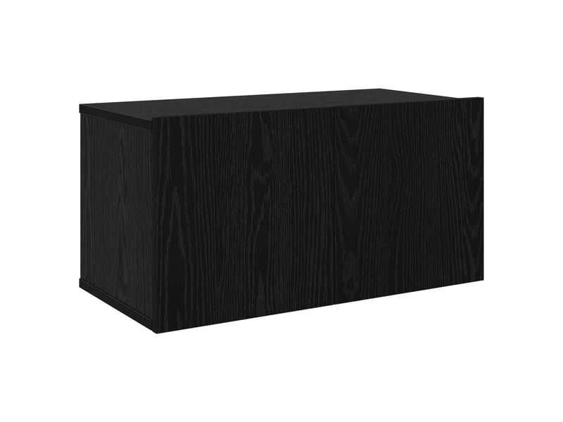  Ensemble meuble tv - banc tv - meuble de rangement 6 pcs chêne noir bois d'ingénierie  - Conforama E