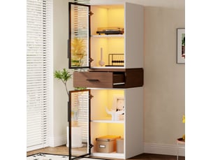 Vitrine coloris blanc <strong>VIVRYN</strong> <strong></strong> - x200 cm