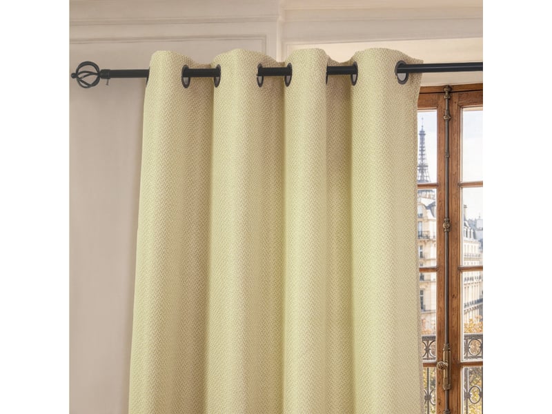  Rideau à œillets 140 x 240 cm victoria fils teints jacquard  - Conforama D