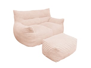 Fauteuil fixe EVRYAE   Tissu rose