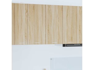 Meuble de rangement cuisine, armoire suspendue chêne sonoma 80x31x80cm shl3538