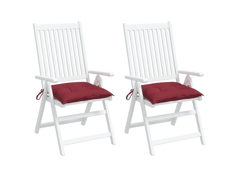  Lot de 2 coussins de palette, coussins de canapé rouge bordeaux 50x50x7 cm cf59603  - Conforama D