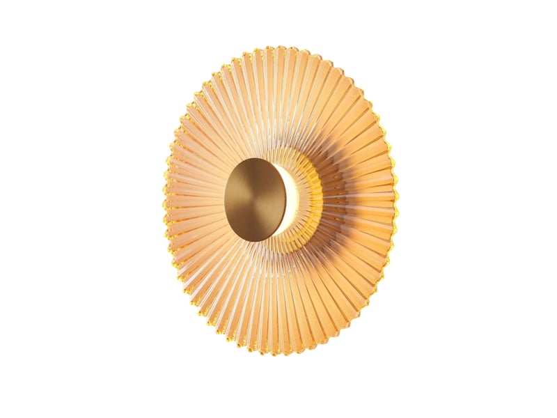  Applique design dorée disque plissé led 28 cm - ambrelia Ambrelia - Conforama A