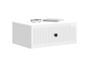 Table de chevet 2 pièces blanc brillant 49 x 34,5 x 20 cm