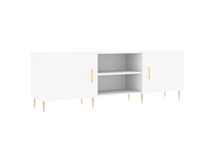 Meuble tv coloris blanc 150 cm   