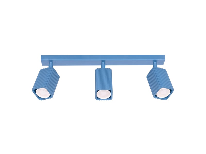  Plafonnier rayo 3l azur aluminium moderne 16.5x45x6cm SL.3291 - Conforama A