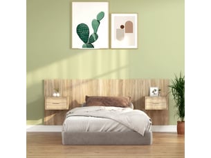 Tete de lit largeur 32.5 cm marron
