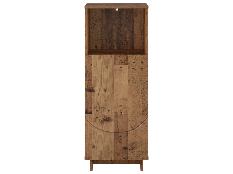 Armoire de salle de bain, meuble de rangement bois ancien 36.5x38x95 cm  - Conforama D