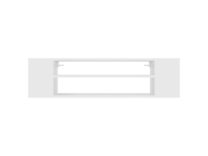  Meuble tv - banc tv - meuble de rangement suspendu blanc 100x30x26,5 cm bois d’ingénierie  - Conforama D