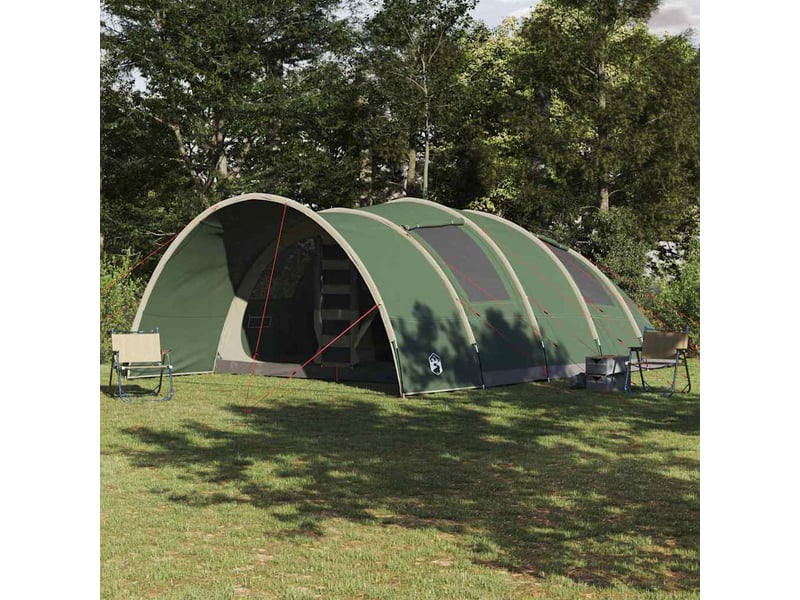  Tente tunnel, tente de camping 8-personnes 8 personne vert  - Conforama B