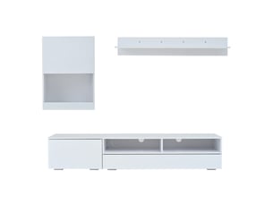 Meuble tv coloris blanc 175 cm <strong></strong> <strong></strong>