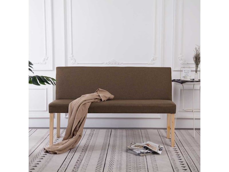 Banc d'entrée, banc d'intérieur 139,5 cm marron polyester  - Conforama B