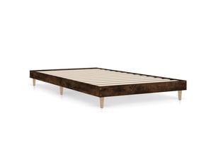 Lit simple 90x190 cm    coloris marron