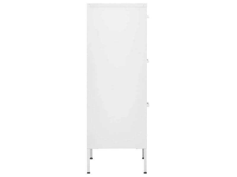  Armoire de rangement, rangement bureau blanc 42,5x35x101,5 cm acier shl5078  - Conforama D