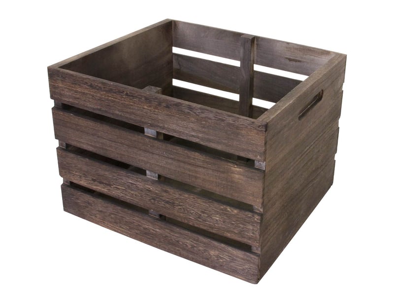  Commode hwc-c62, 2 tiroirs, 36x32x26cm - brun shabby  - Conforama E