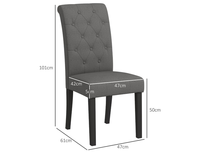  Lot de 2 chaises – confortables et élégantes – style moderne  - Conforama C