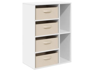 Buffet - bahut - meuble de rangement blanc 60 x 33,5 x 84 cm