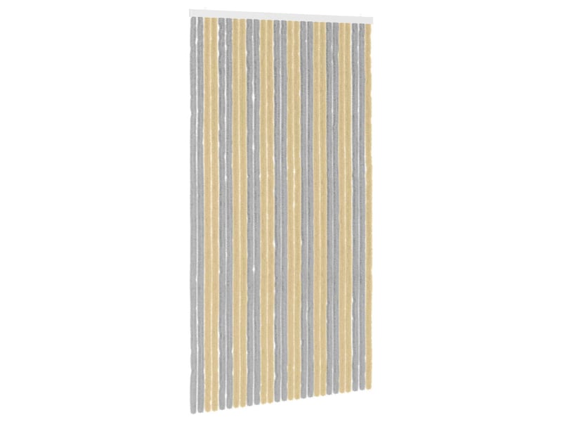  Rideau anti-insectes, moustiquaire en chenille gris et beige 118 x 220 cm cf43445  - Conforama A