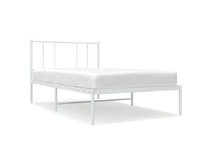 Lit simple 80x200 cm    coloris blanc
