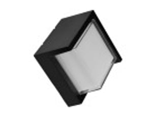 Applique extérieure fabrilamp anoa coloris noir led intégrée 12 w 600 lm 3000 k ip65 16 x 16 x 10,2 cm