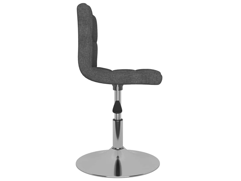  Tabouret de bar, chaise de bar pivotant gris foncé tissu  - Conforama D