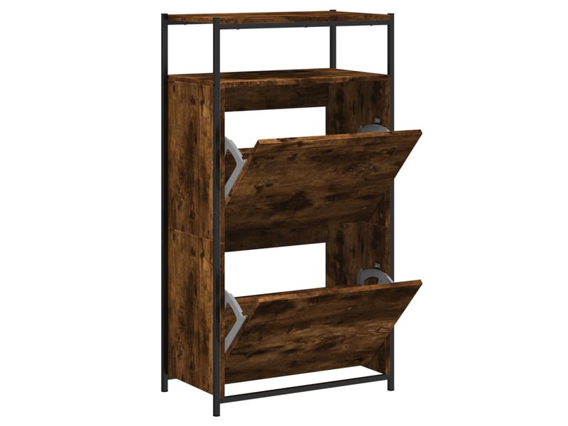  Meuble à chaussures, armoire à chaussures chêne fumé shl3127  - Conforama A