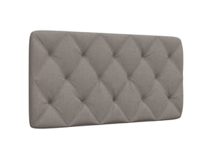Coussin de tête de lit taupe 100 cm tissu cf55962