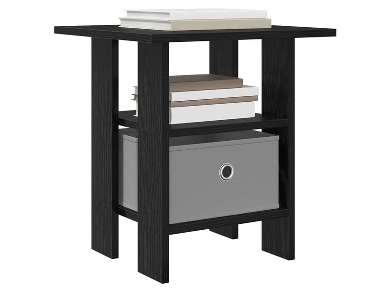  Table de chevet - cabinet de chevet - table de nuit 2 pc chêne noir 41 x 40 x 45 cm  - Conforama B