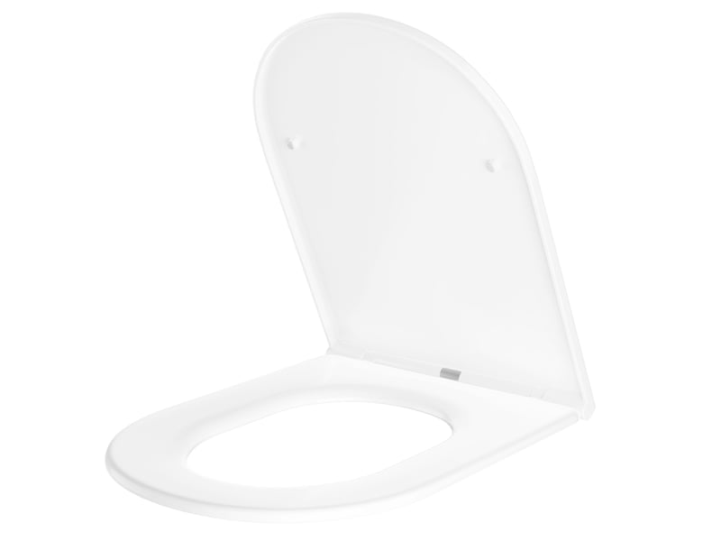  Abattant wc rond 17 pouces blanc, couvercle plat, soft-close silencieux, quick-release, fixation dessus PTH_33B5UUVR - Conforama A