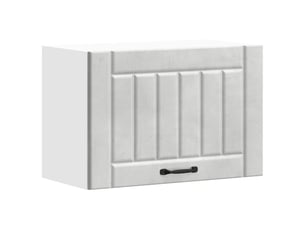 Meuble de rangement, armoire murale de cuisine lucca gris béton bois ingénierie shl7777