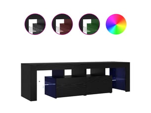Meuble tv coloris noir 140 cm <strong></strong>  <strong></strong>